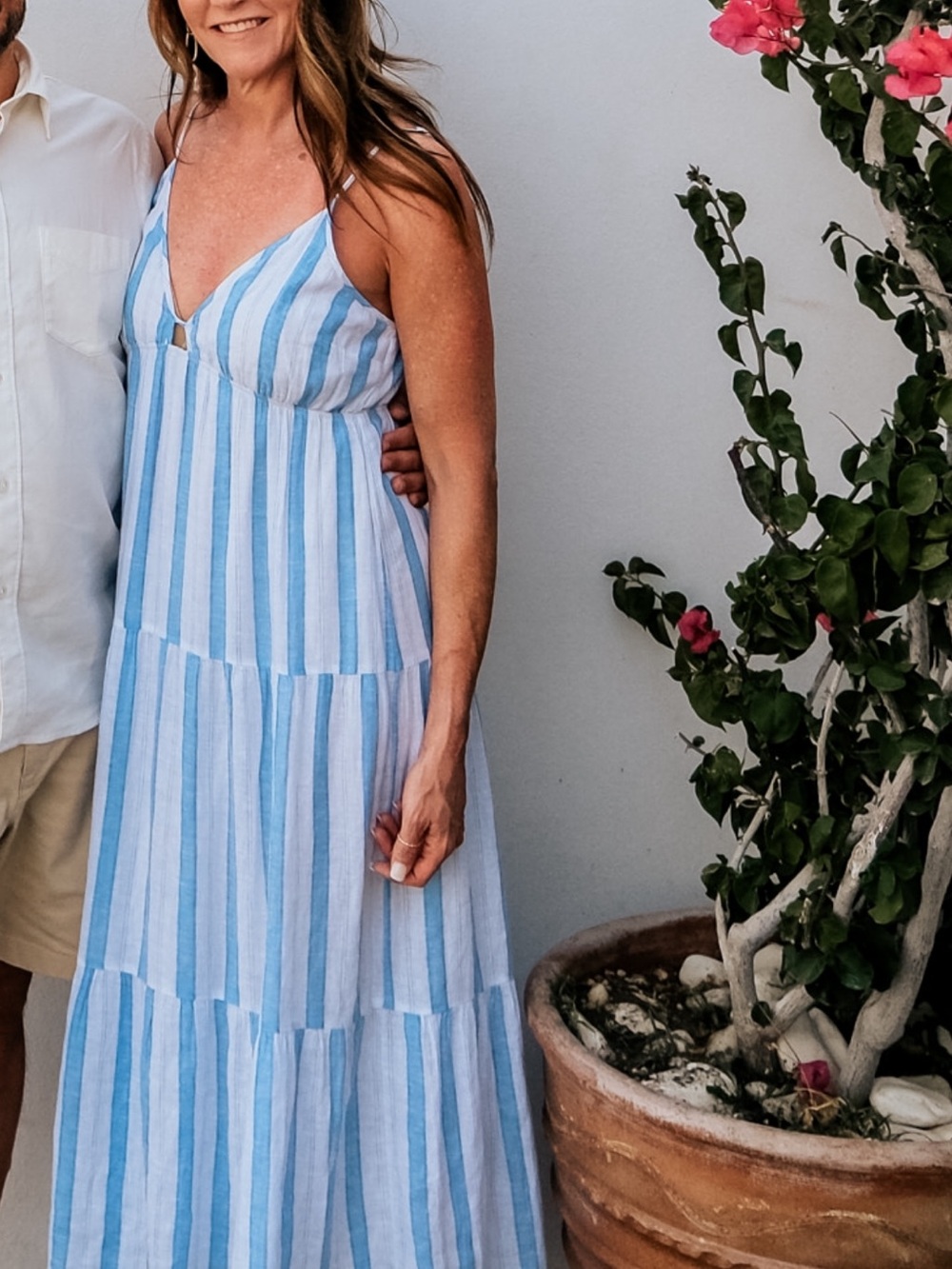 Rails Avril Gibson stripe midi dress